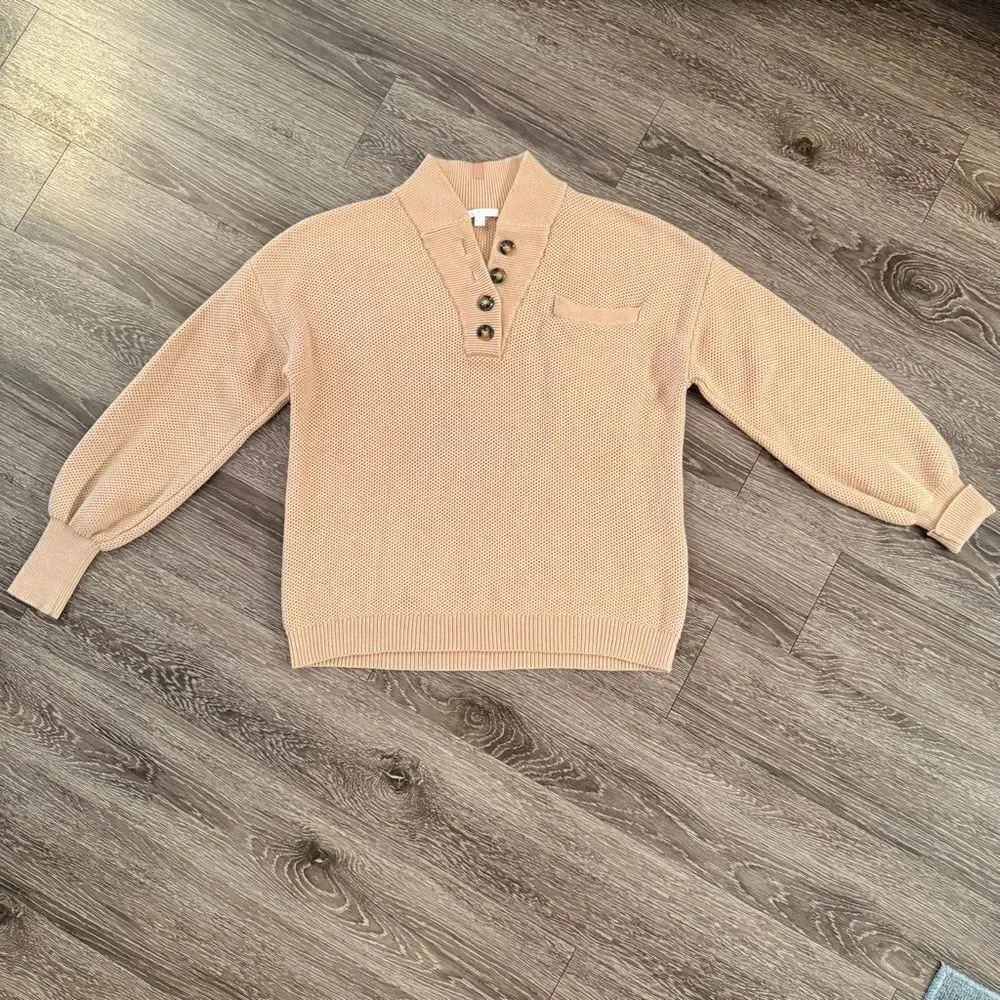 Lunya Cozy Cotton Silk Pocket Henley